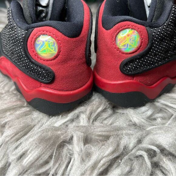 Nike Air Jordan 13 Retro Bred black & red lace up sneakers toddler shoe size 7 - Picture 10 of 10